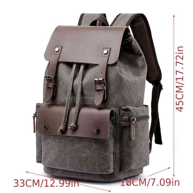 Heritage Canvas Backpack – Rugged Design for Daily Carry