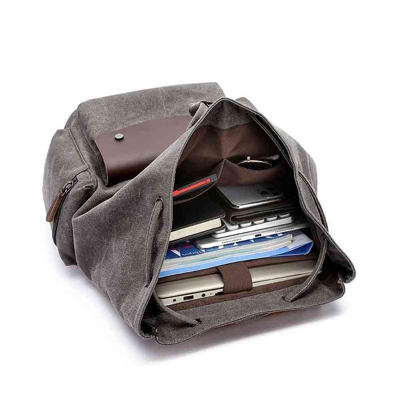 Heritage Canvas Backpack – Rugged Design for Daily Carry